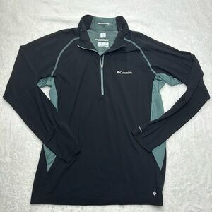 COLUMBIA Mens Quarter Zip Pullover Long Sleeve Omni Wick Freeze Zero sz L large